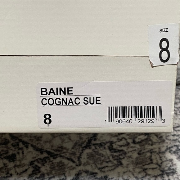 Steve Madden Baine Open Toe Suede Ankle Booties Cognac Brown Size 8 - Picture 6 of 7